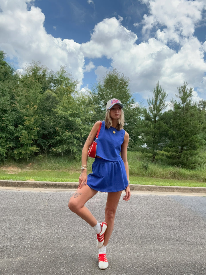 Kailee Terry Knit Tennis Skort Set
