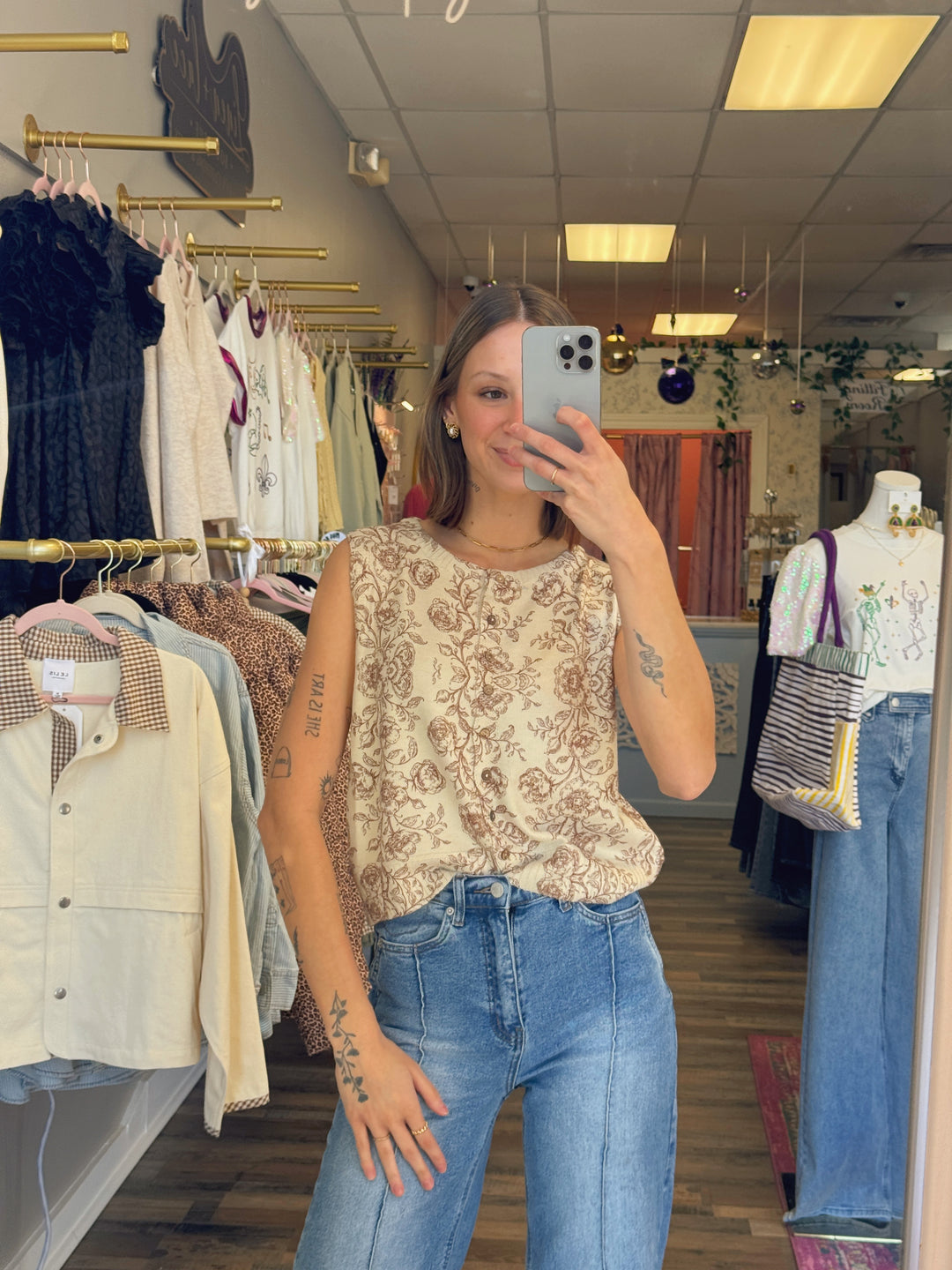 Elizabeth Floral Sweater Vest