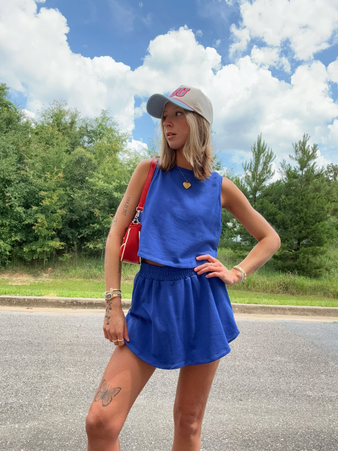 Kailee Terry Knit Tennis Skort Set