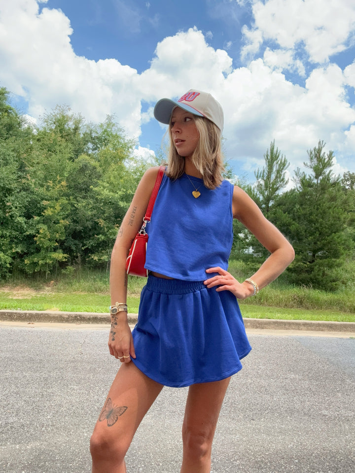 Kailee Terry Knit Tennis Skort Set