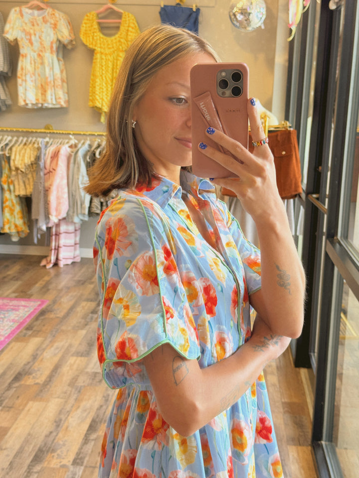 Ashley Button Up Baby Doll Dress