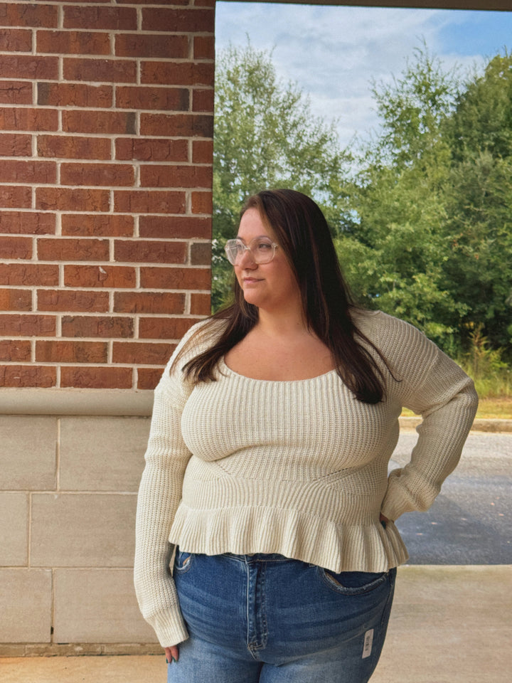 Knit Square Neck Sweater