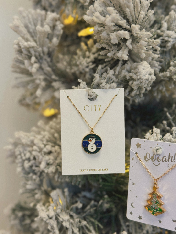 Snowman Necklace