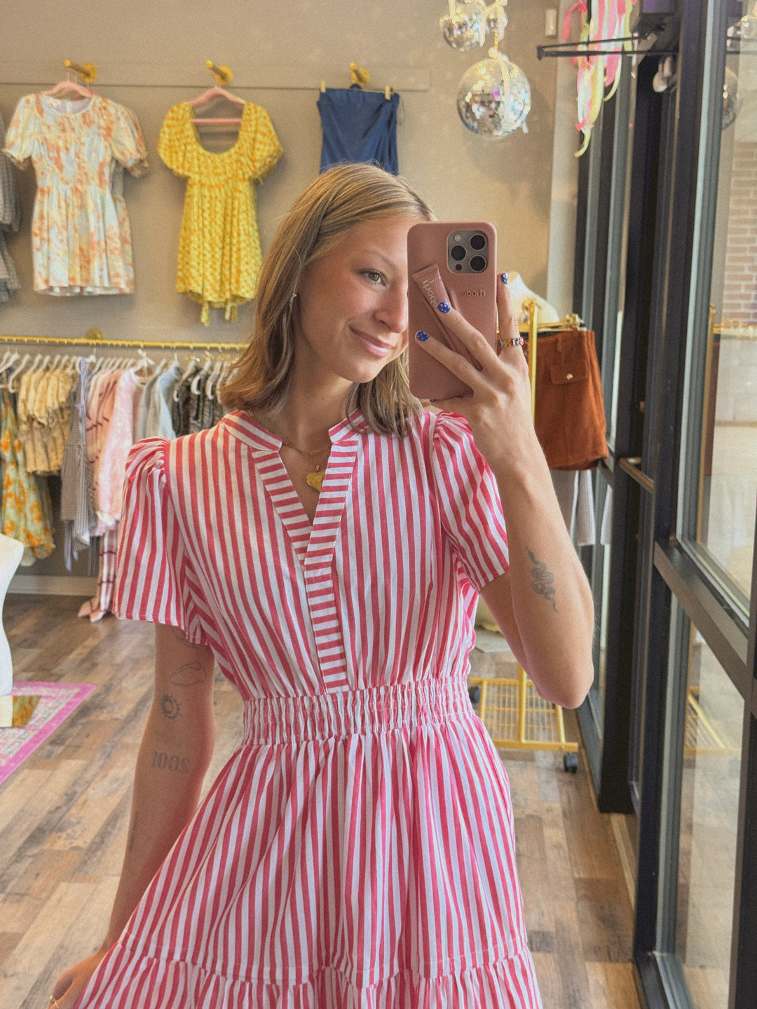 Samantha Striped Mini Dress