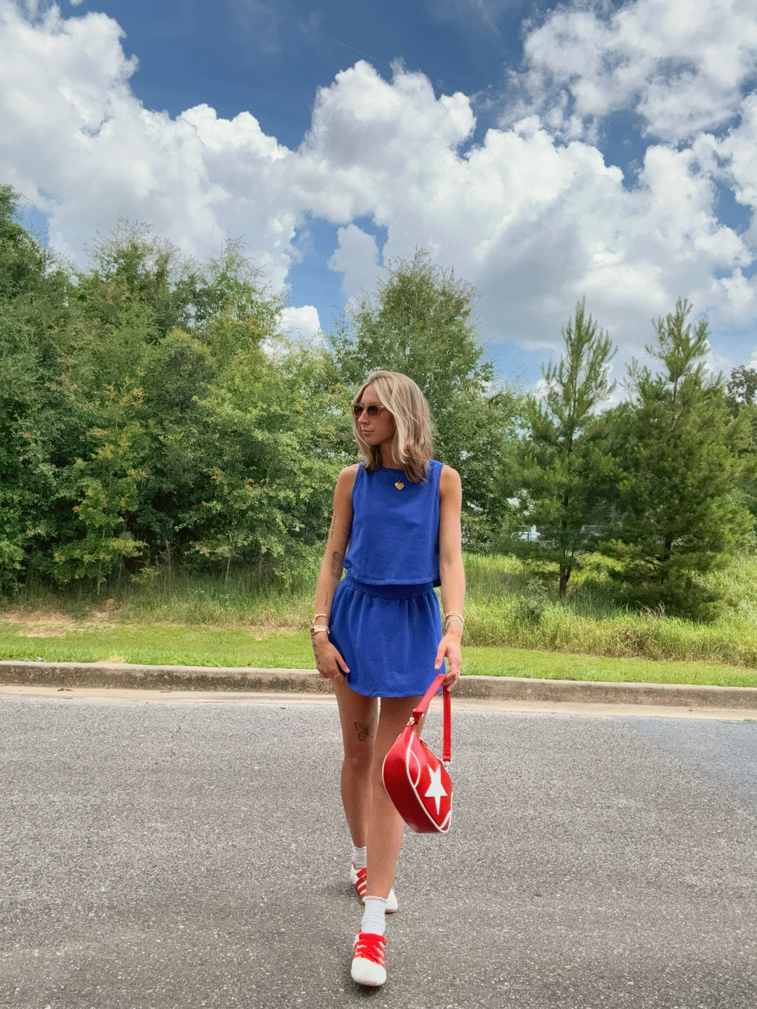 Kailee Terry Knit Tennis Skort Set