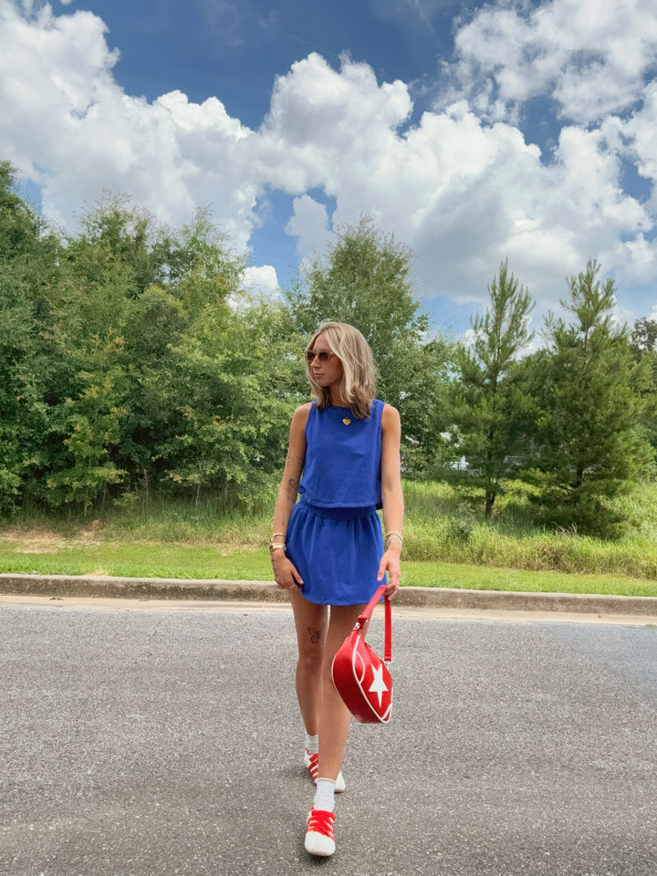 Kailee Terry Knit Tennis Skort Set