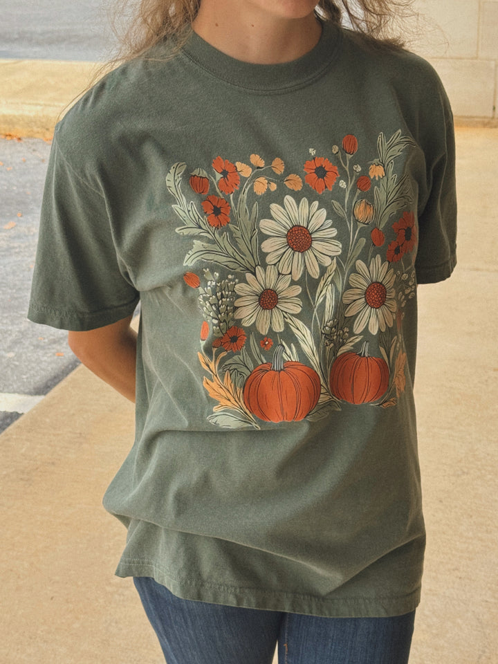 Boho Fall Floral Tee