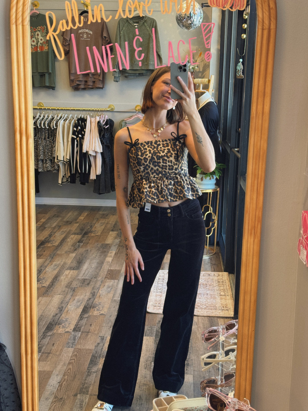 Leo Peplum Top