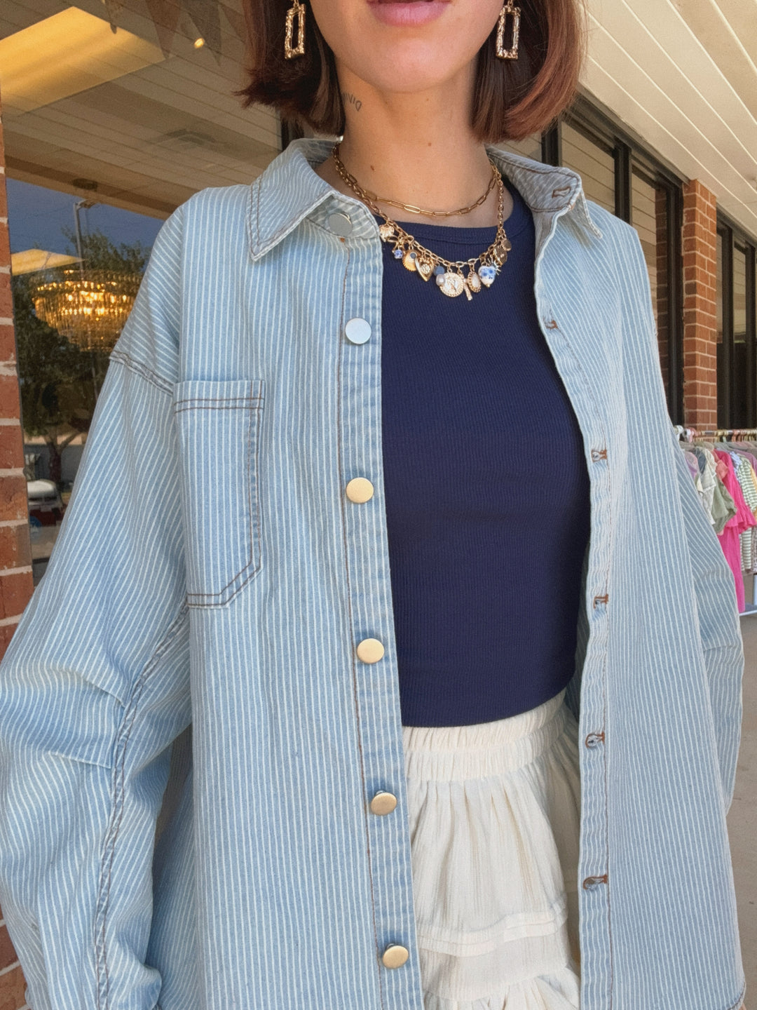 Presley Oversized Denim Shacket