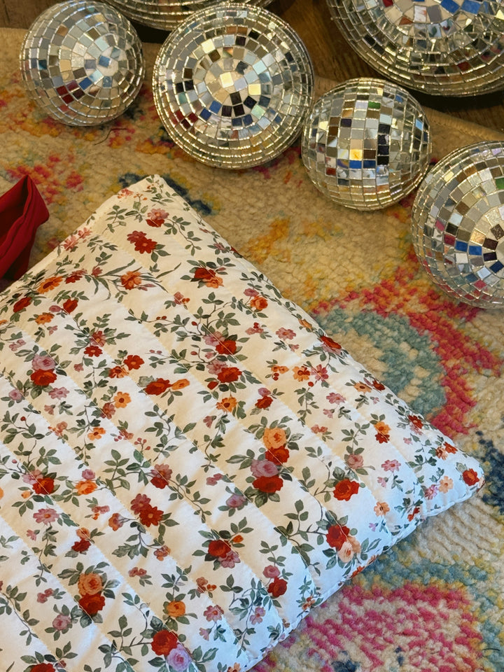 Emilia Red Floral Bible Cover
