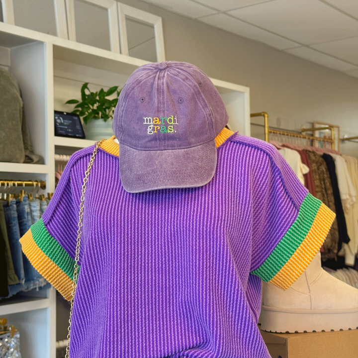 Mardi Gras Baseball Hat