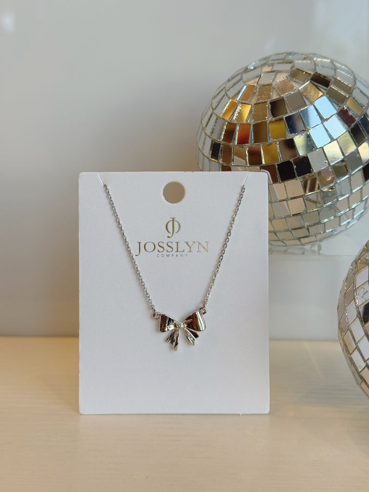 MINI BOW RIBBON NECKLACE