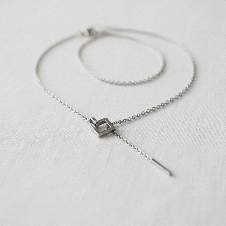 Vintage Inspired Gold-Toned Geometric Tassel Necklace