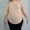 Emerson Top Cream Color by Zenana | Linen + Lace Boutique | ShopLinenLace.com