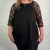 Emerson Top Black Color by Zenana | Linen + Lace Boutique | ShopLinenLace.com