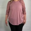 Emerson Top Mauve Color by Zenana | Linen + Lace Boutique | ShopLinenLace.com