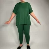 Mila Set by Zenana - Forest Green color | Linen + Lace Boutique | ShopLinenLace.com