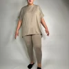 Mila Set by Zenana - Taupe color | Linen + Lace Boutique | ShopLinenLace.com